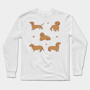 hotdog dog drawing pack Long Sleeve T-Shirt